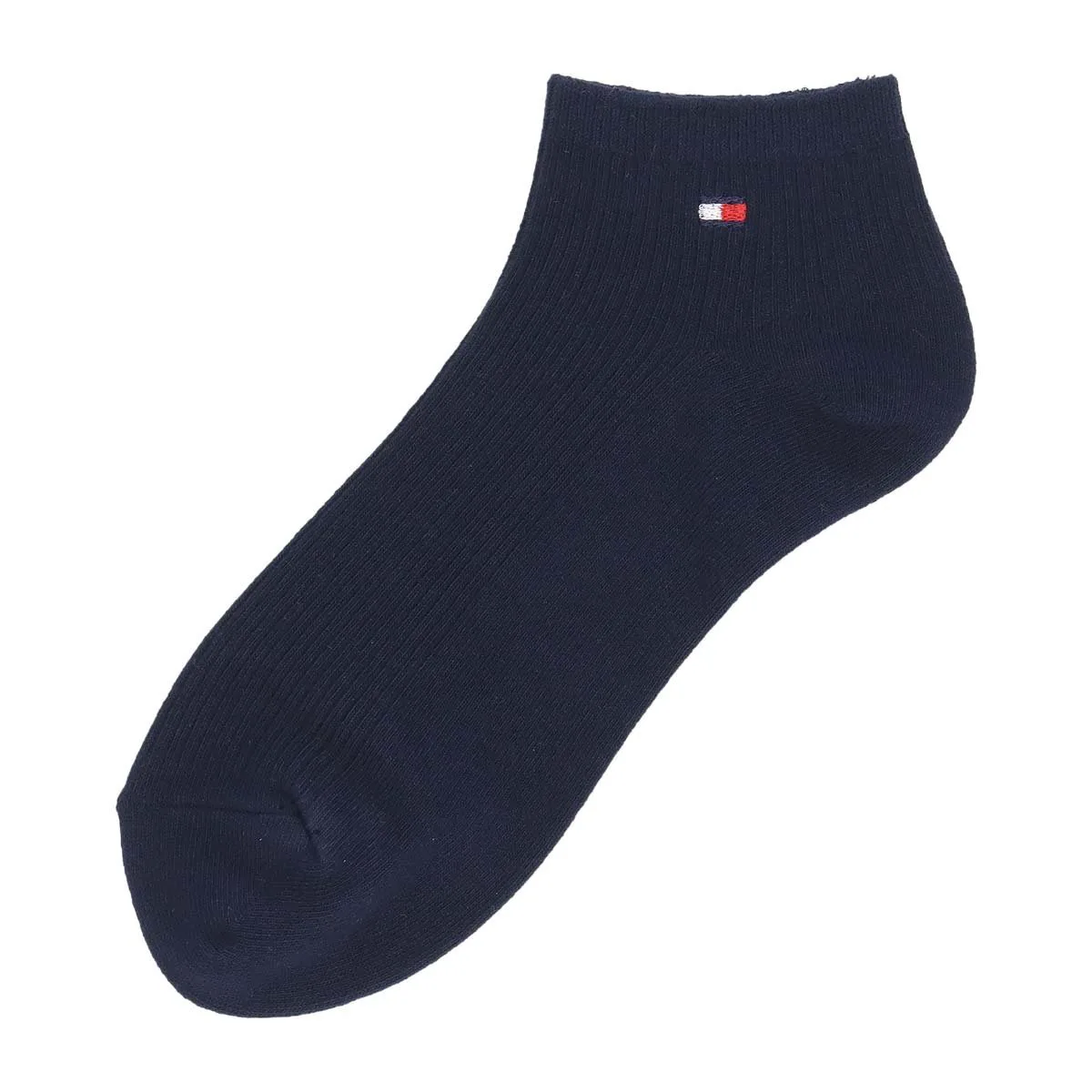 Школьные носки [длина 7 см] с вышивкой в одну точку, короткие носки. Tommy Hilfiger, 69. Navy — фото 2