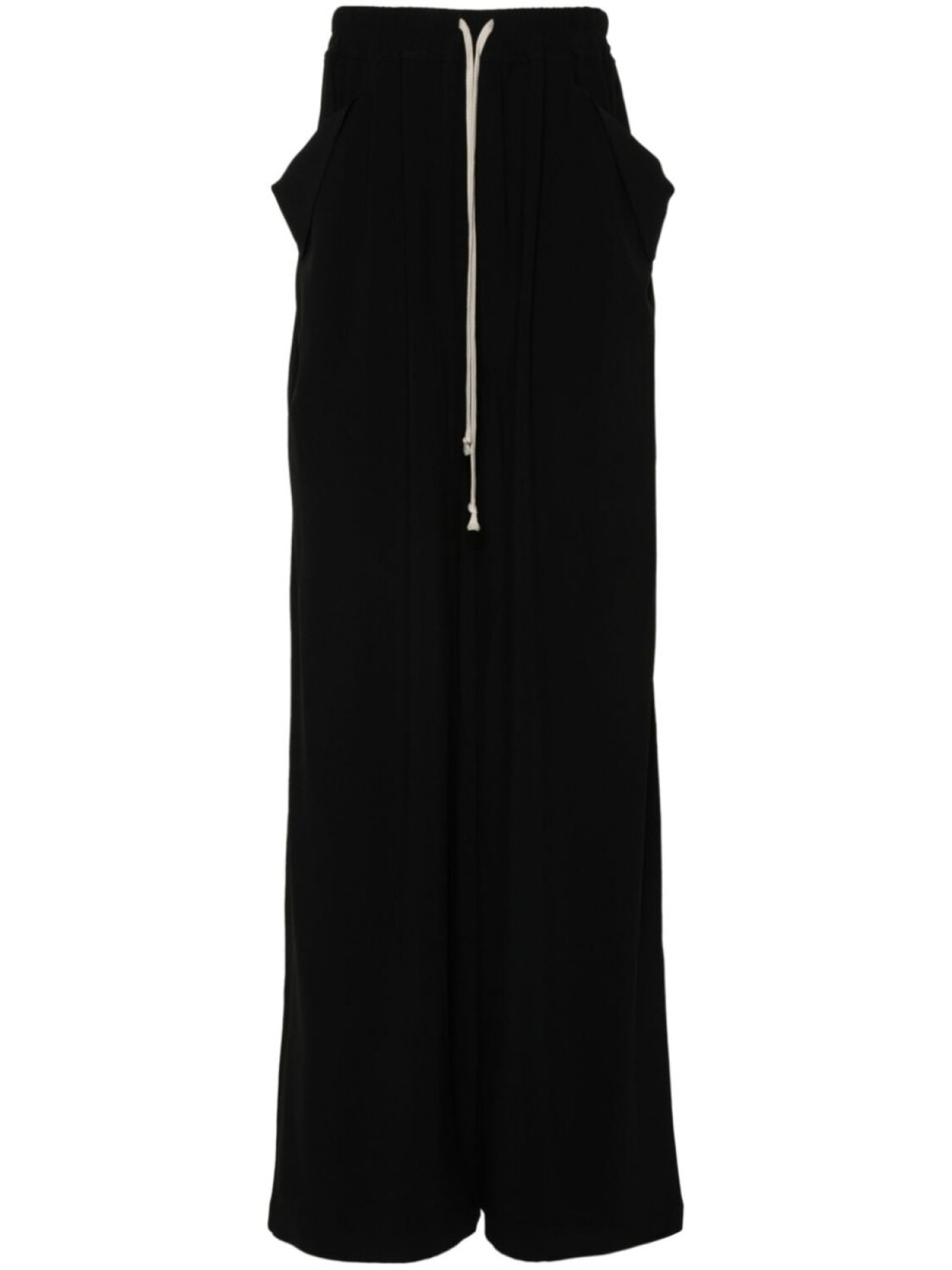 

Rick Owens креповые брюки Lido широкого кроя, черный