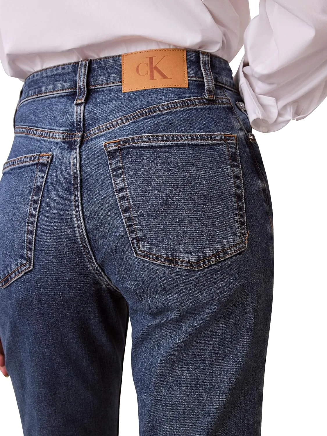 Calvin Klein Women's High Rise Straight Fit Jeans — фото 2