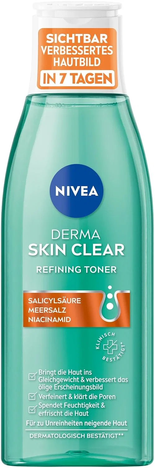 Гель для умывания Nivea — Derma Skin Clear для улучшения цвета лица, 200 мл