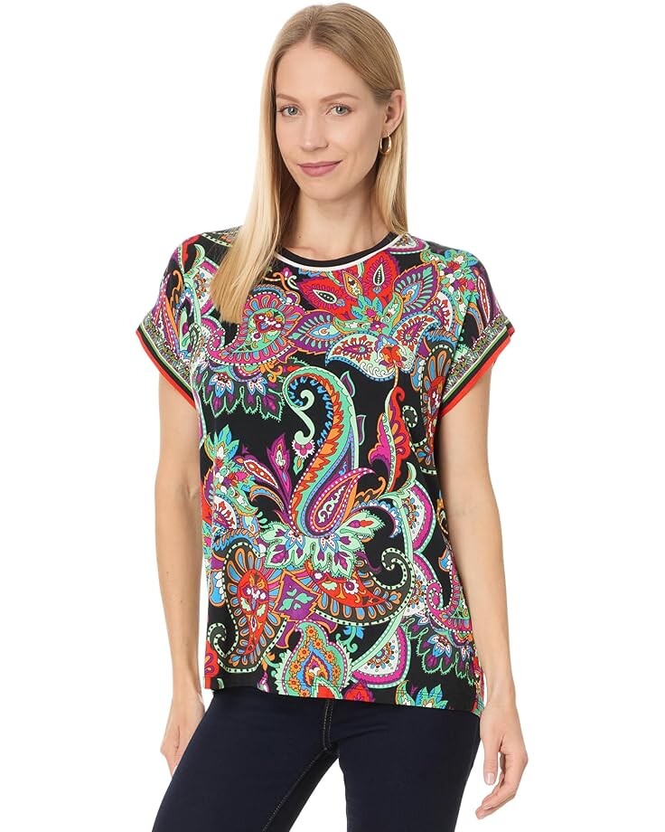 

Футболка Johnny Was The Janie Favorite Relaxed Tee, цвет Cachemir Scarf Print