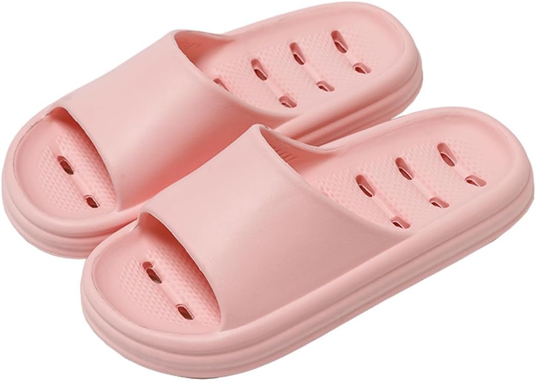 

Душевые тапочки Cliont для женщин и мужчин, шлепанцы для душа, для бассейна, нескользящие, для ванной, летние пляжные обувь, розовый