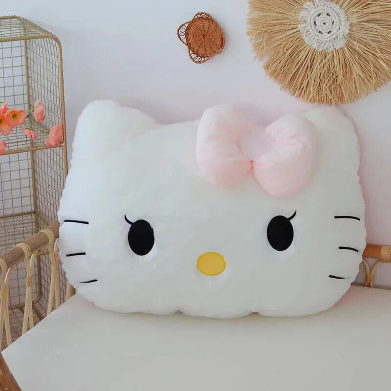 

Подушка плюшевая Sanrio Hello Kitty, белый / розовый