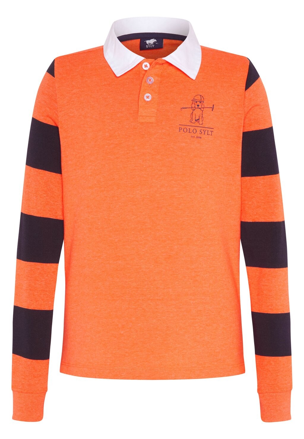 

Рубашка-поло MIT GESTREIFTEN ÄRMELN Polo Sylt, цвет shocking orange