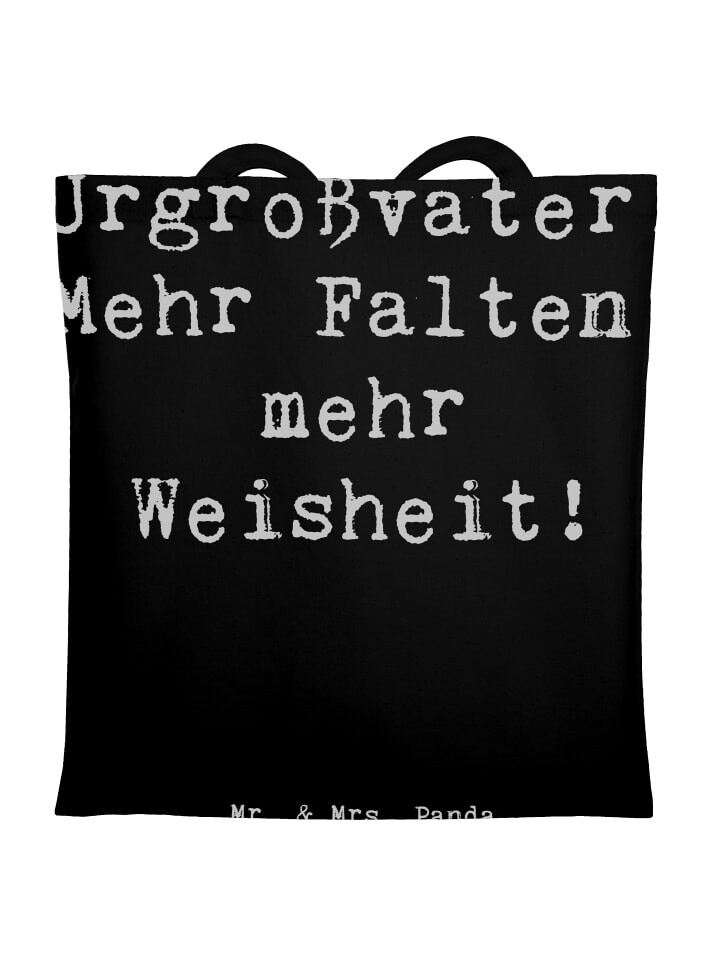 

Сумка для переноски Mr & Mrs Panda Urgroßvater Weisheit, черный