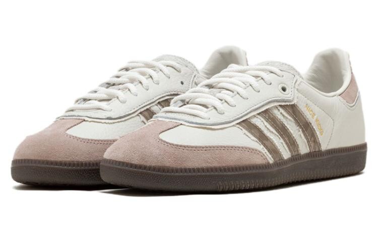 Adidas originals Samba Обувь для скейтбординга унисекс, Бежевый — фото 3