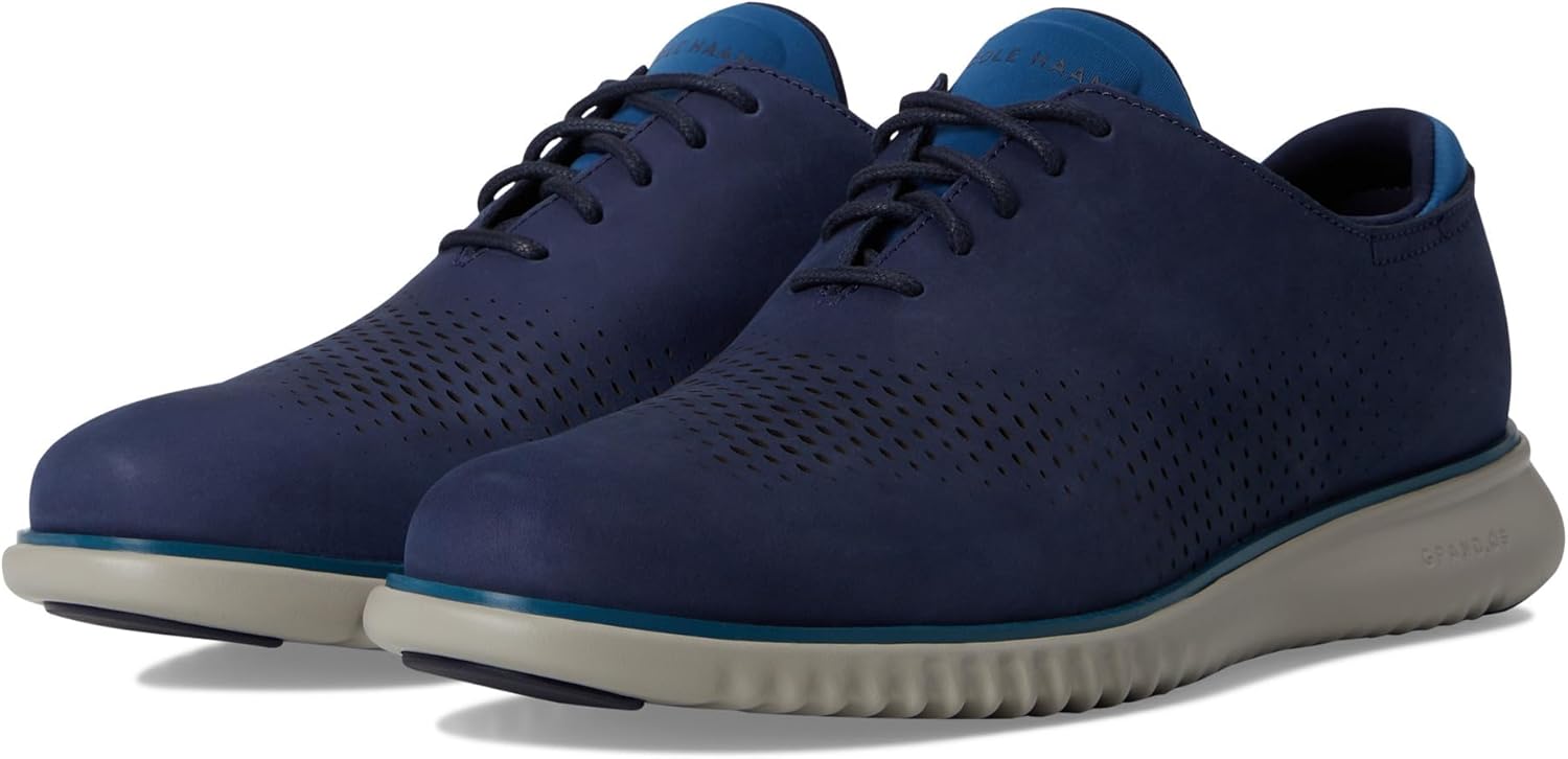

Мужские оксфорды Cole Haan 2.Zerogrand с лазерной перфорацией, темно-синий