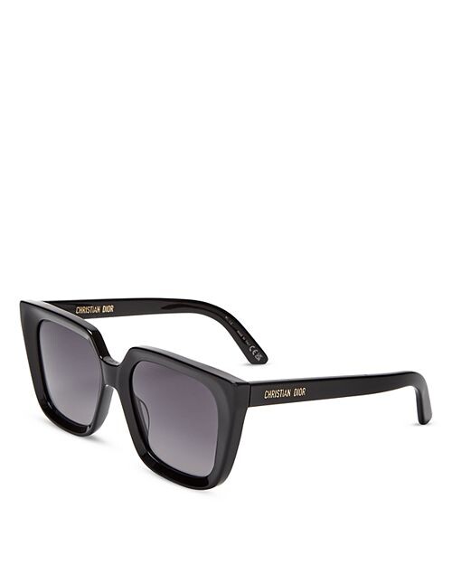 

Квадратные солнцезащитные очки DiorMidnight S1I, 53 мм DIOR, цвет Black