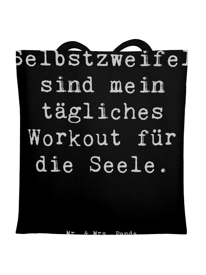 

Сумка для переноски Mr & Mrs Panda Selbstzweifel Workout, черный