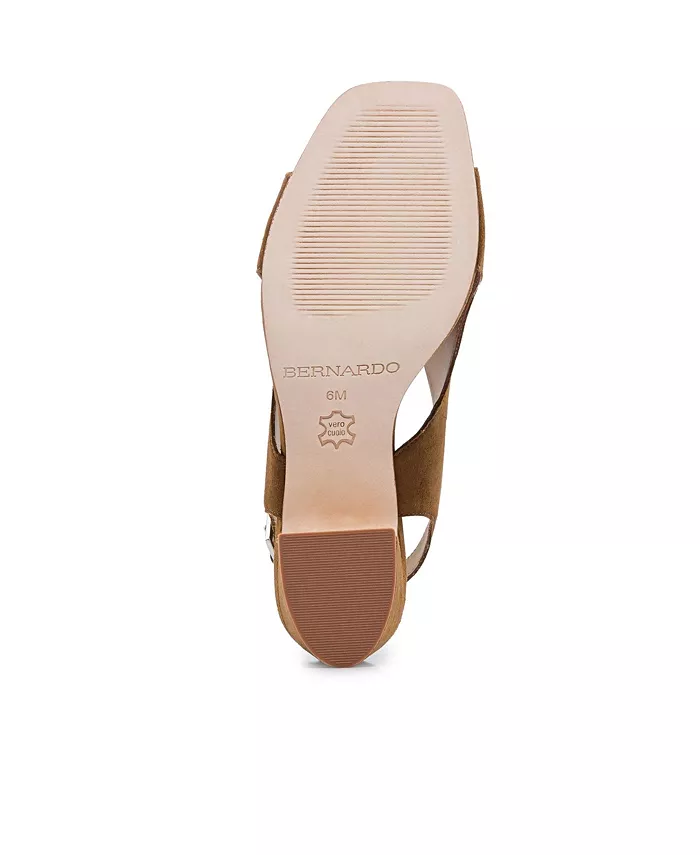 Бернардо Бедфорд Сандалии на среднем каблуке Bernardo Footwear, коричневый/бежевый — фото 4