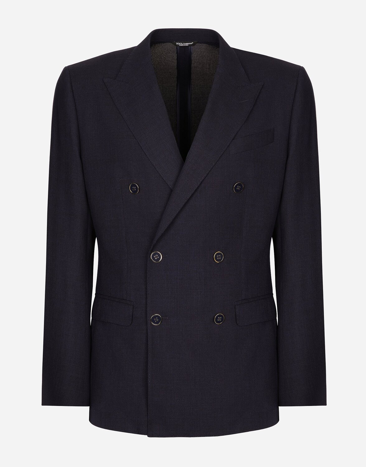 

Двубортный жакет из первичной шерсти силуэта taormina Dolce & Gabbana, синий