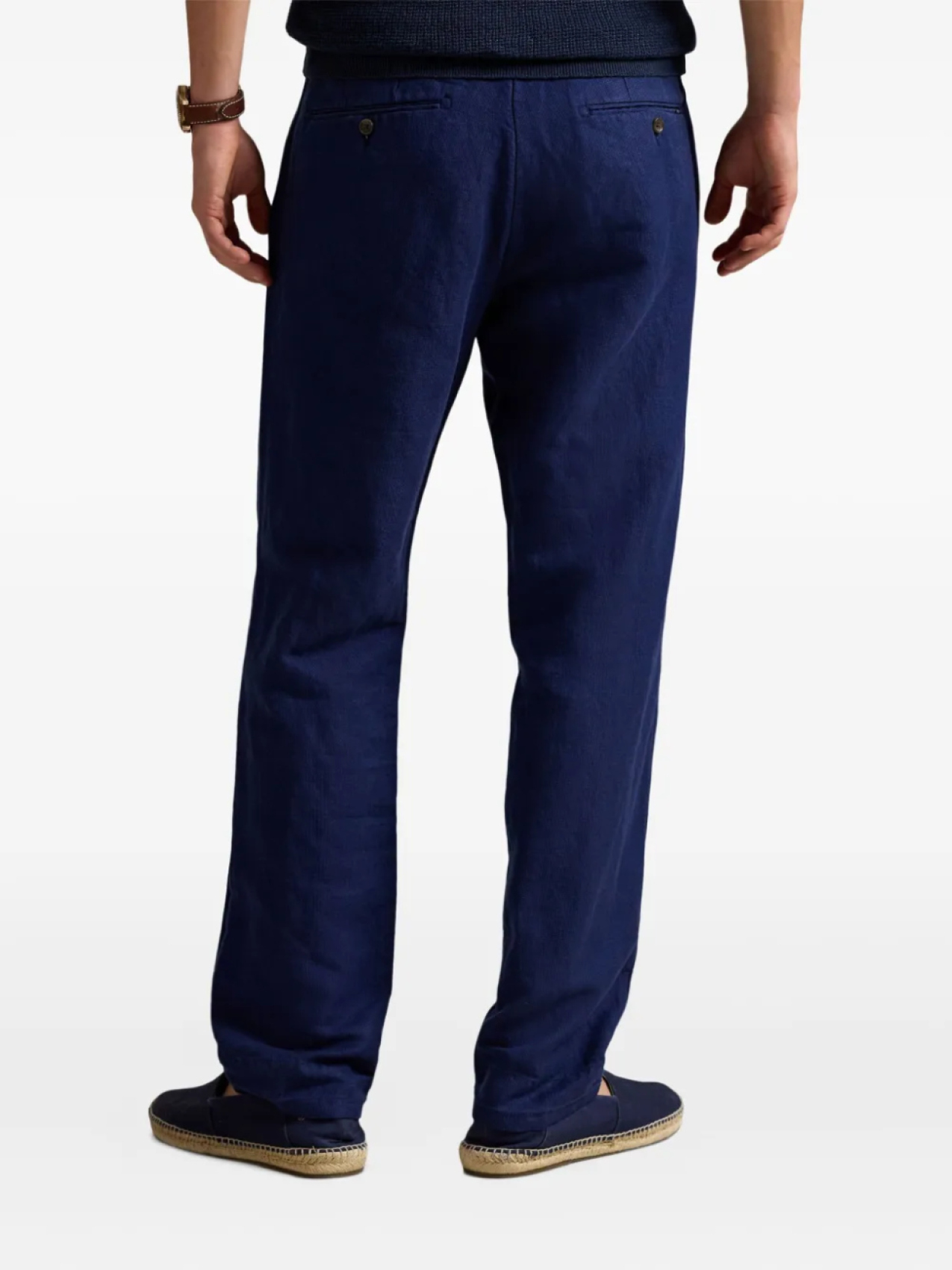 Темно-синие свободные брюки Polo Ralph Lauren, синий — фото 4