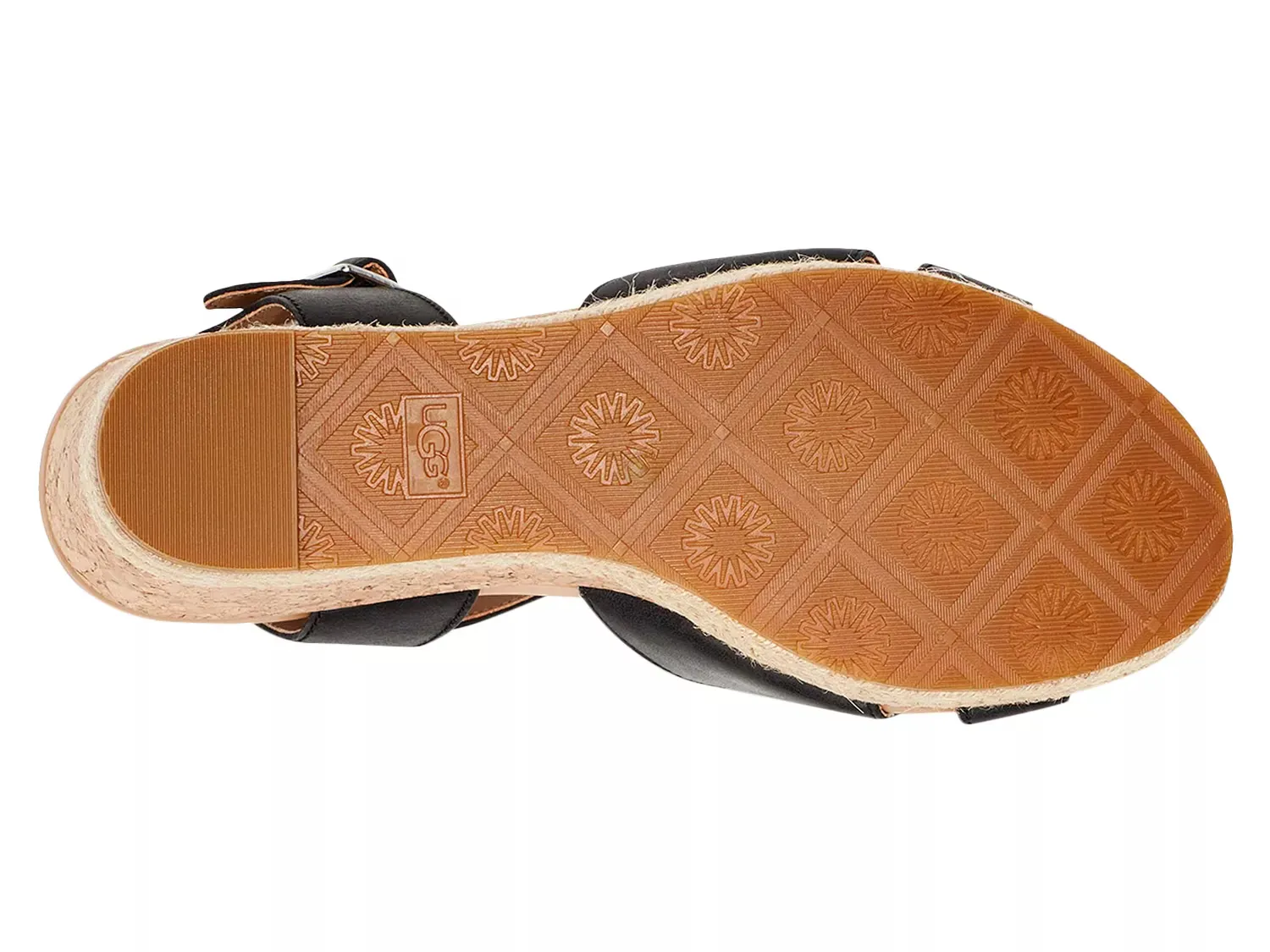 Эспадрильи на клиновидной подошве Cloverdale Ugg, Black — фото 3