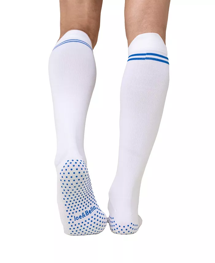 

Мужские унисекс компрессионные носки с широкой посадкой и противоскользящими элементами Joe & Bella, белый