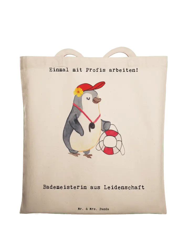 

Сумка для переноски Mr & Mrs Panda Bademeisterin Leidenschaft, кремовый