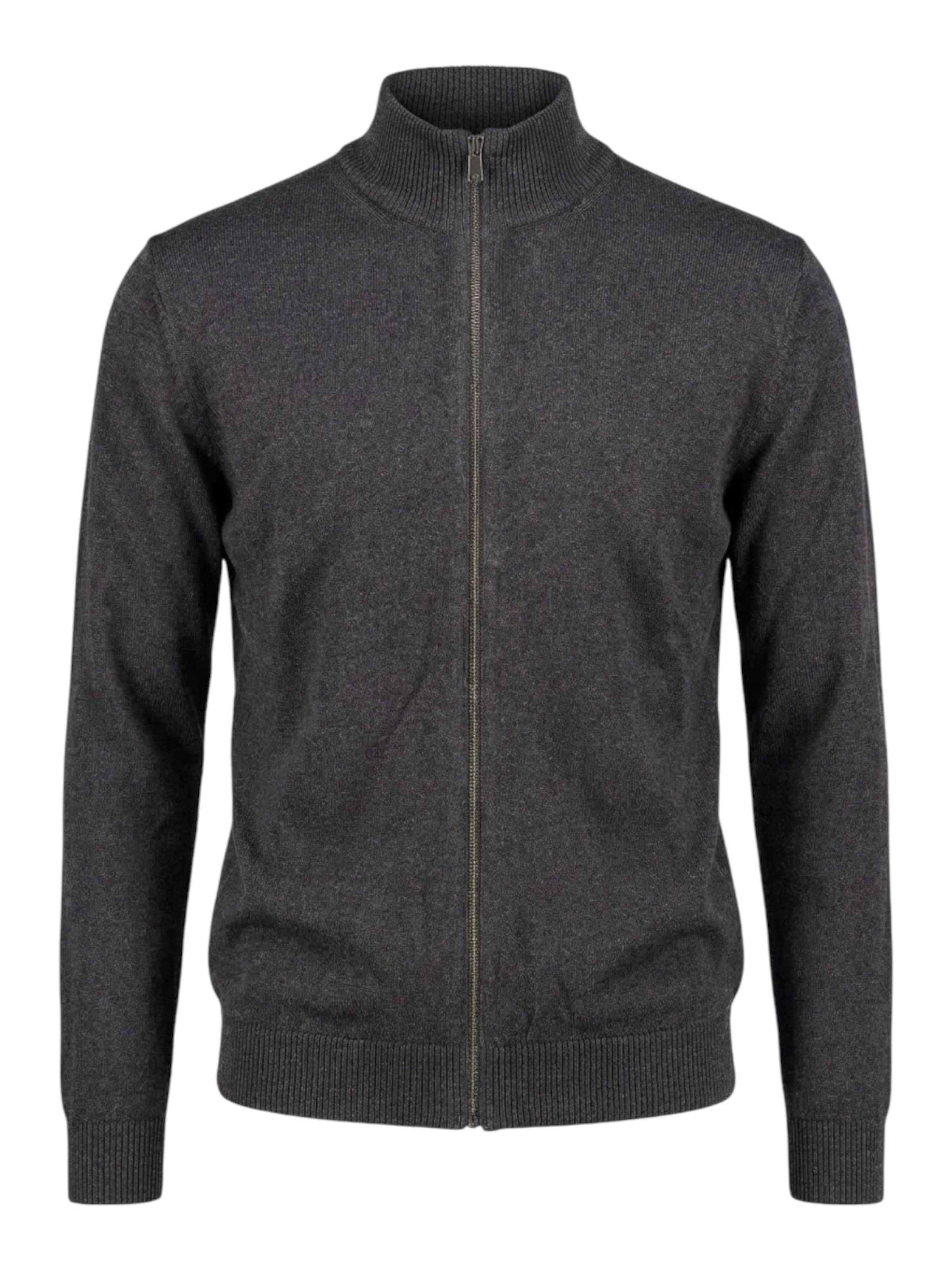 

TEESHOPPEN Кардиган из трикотажа в цвете антрацит