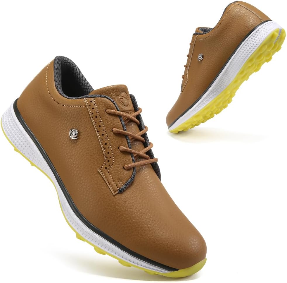 

Профессиональные мужские кроссовки для гольфа. Классические удобные кроссовки для тренировок и занятий гольфом на открытом воздухе. Размеры 7-15. Нескользящие кроссовки для гольфа Ifrich, коричневый