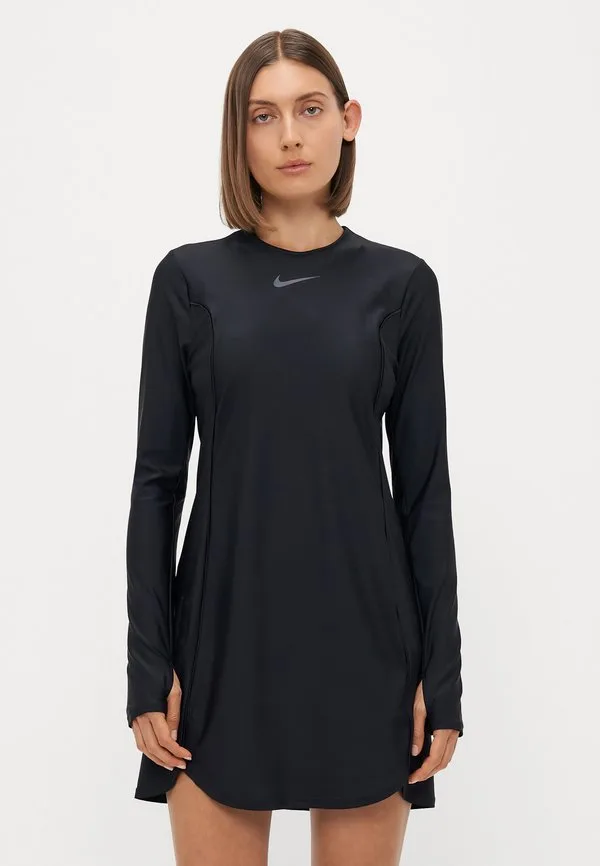 Платье-Буркини с полной закрытостью Nike Swim, Black