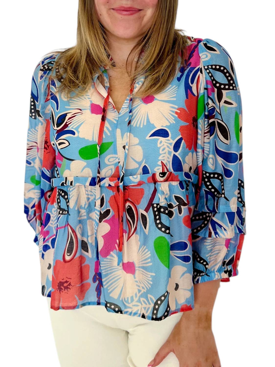 

Длинный топ Dayton синего цвета Joy Joy