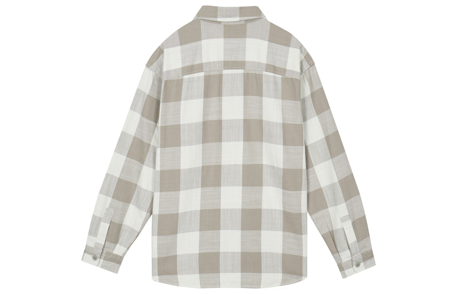 Рубашка мужская светло-бежевая Uniqlo, светло-бежевый — фото 2