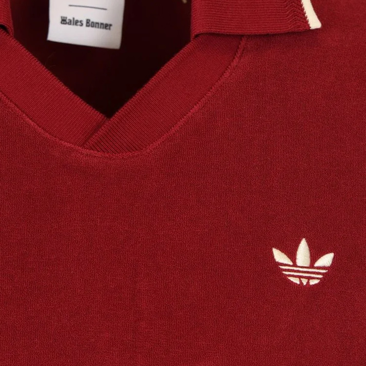 Adidas X Wales Bonner поло из хлопковой смеси Adidas Originals, красный — фото 3