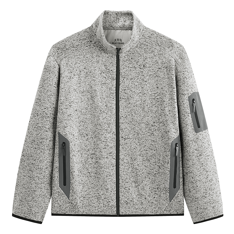 

PEACEBIRD MEN Куртка мужская Slate Gray 1 с воротником-стойкой на флисовой подкладке Others