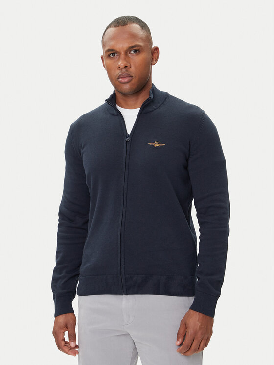 

Кардиган regular fit 252MA1580UL00506 Aeronautica Militare, синий