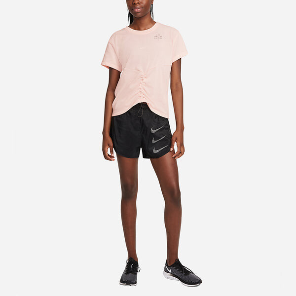 Футболка (WMNS) Nike Dri-FIT Run Division T-Shirts 'Orange', оранжевый — фото 3