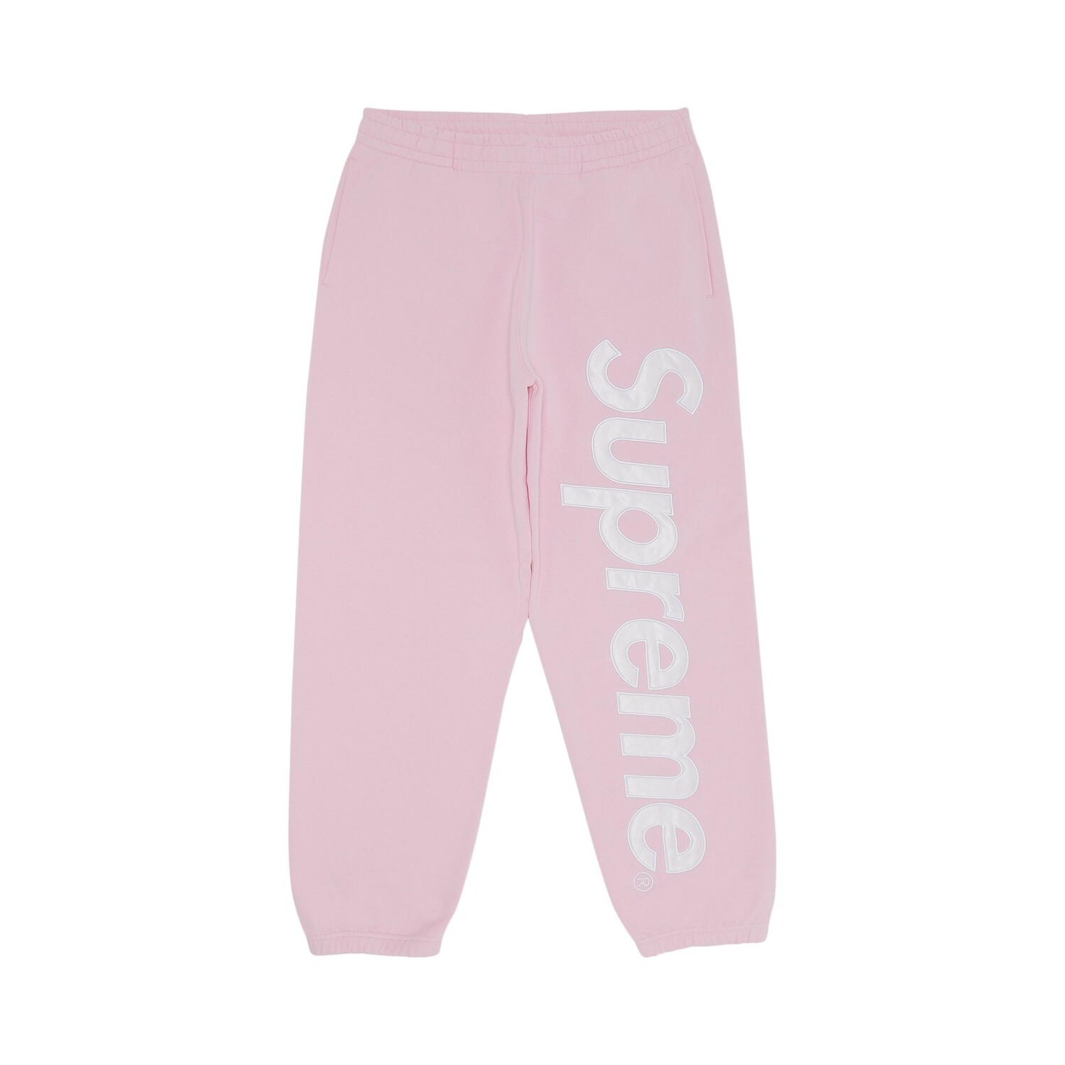 

Спортивные штаны Supreme из атласа с аппликацией, Светло-розовый