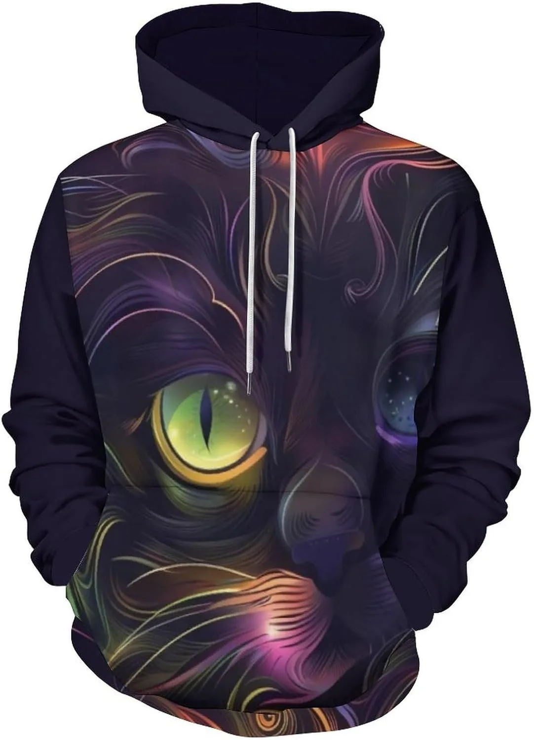 

Свитшот мужской с принтом Animal Print, легкий и свободный, для повседневной носки HLSDFRES