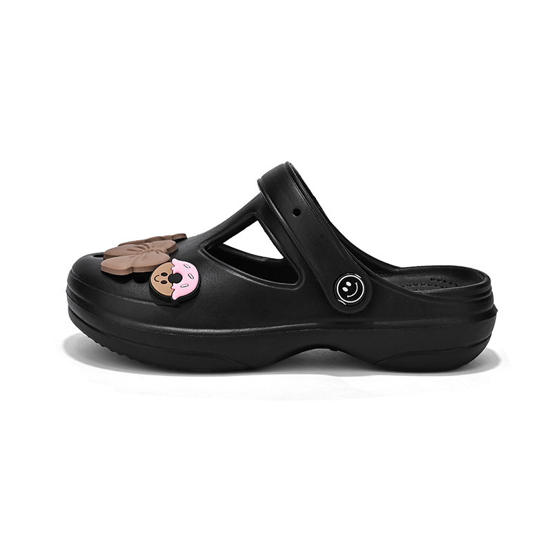 

Сандалии Lightweight, Breathable, Slip Resistant, Anti Kick Mary Jane Clogs Kids' CAMKIDS, черный
