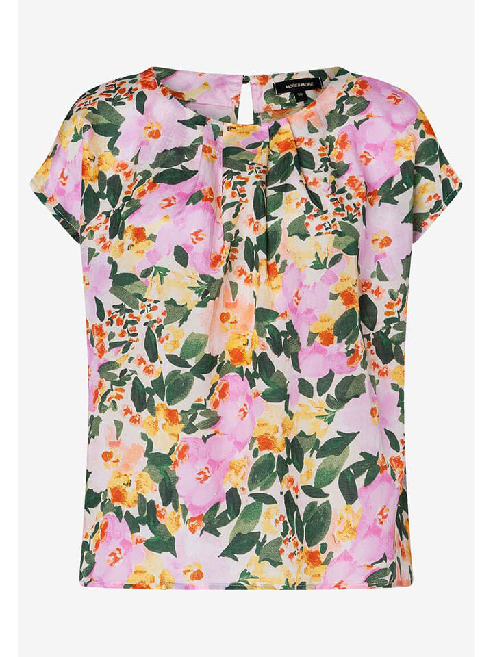 

More & More Блузка зелено-розового цвета