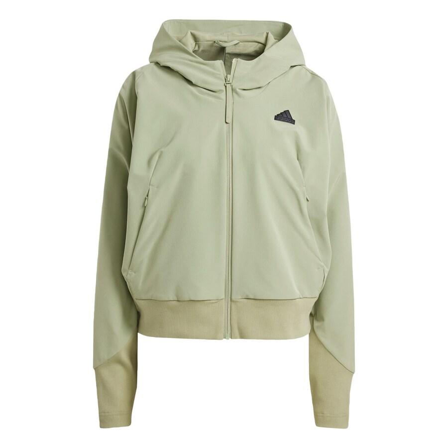 

Спортивная толстовка ADIDAS SPORTSWEAR Athletic Zip-Up Hoodie Z.N.E., зеленый