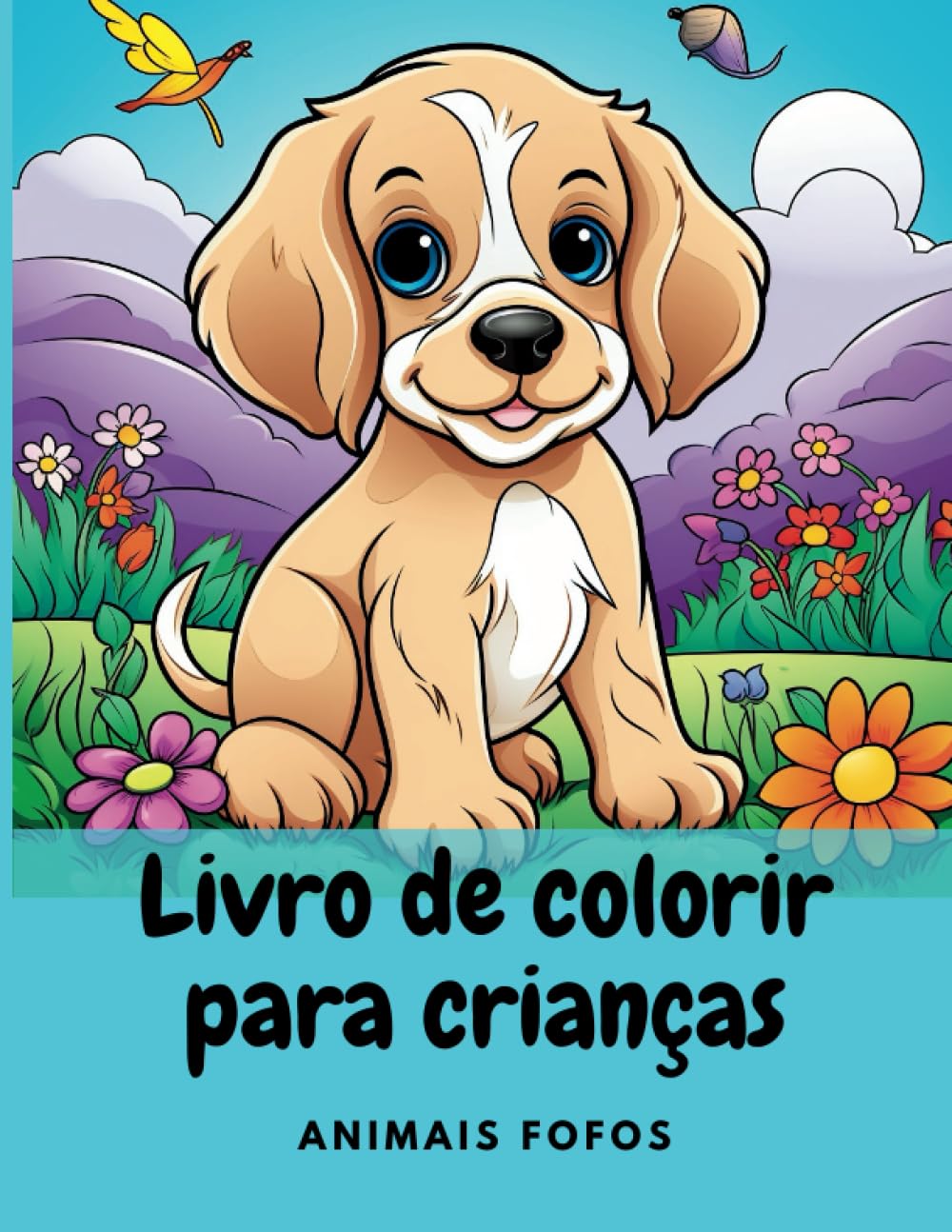 

Livro de colorir para crianças: Animais fofos! Para crianças de 4 a 8 anos!: 20 páginas para colorir (Portuguese Edition) (Independently published)
