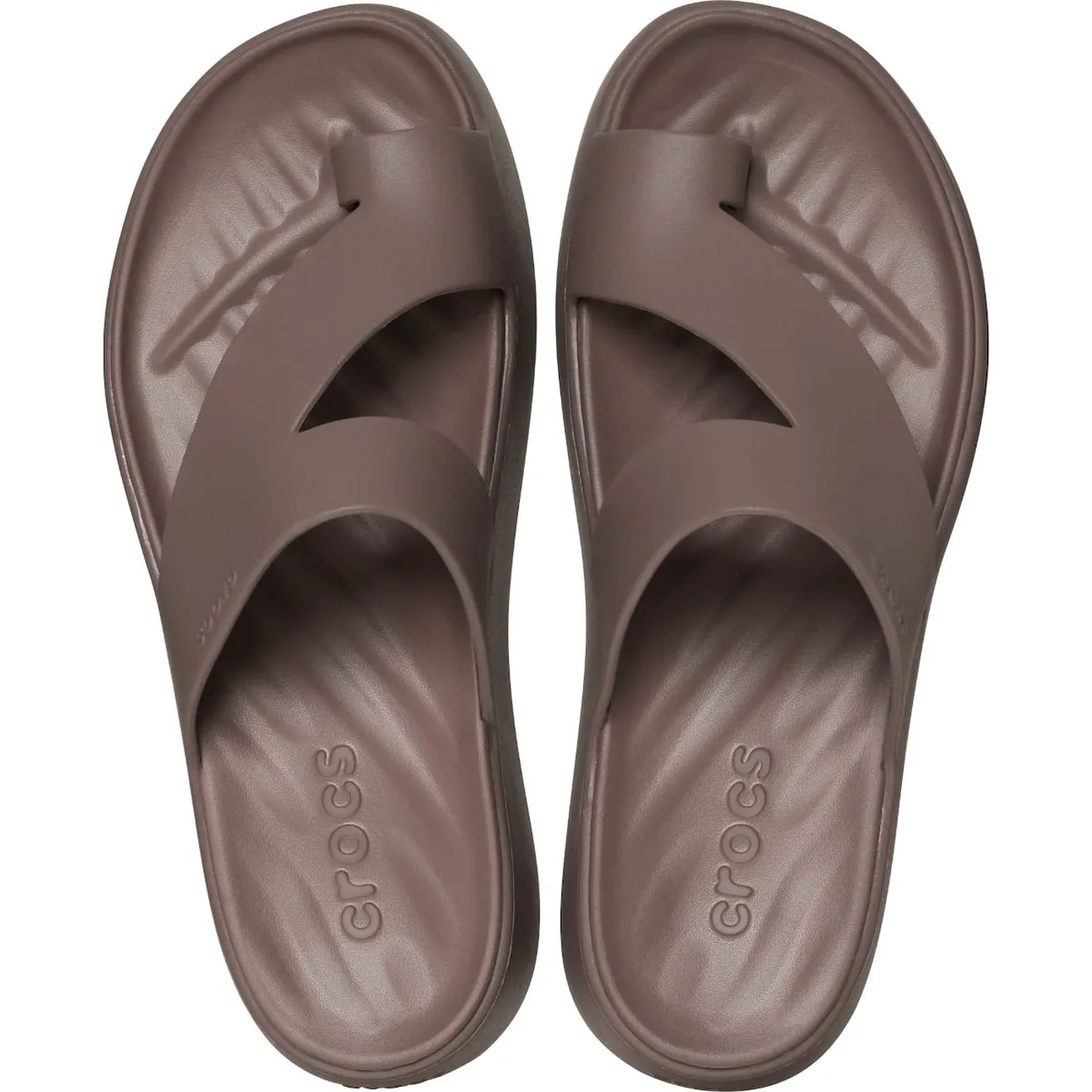 Женские сандалии Getaway с платформой и петлей для пальцев W Crocs, коричневый — фото 3