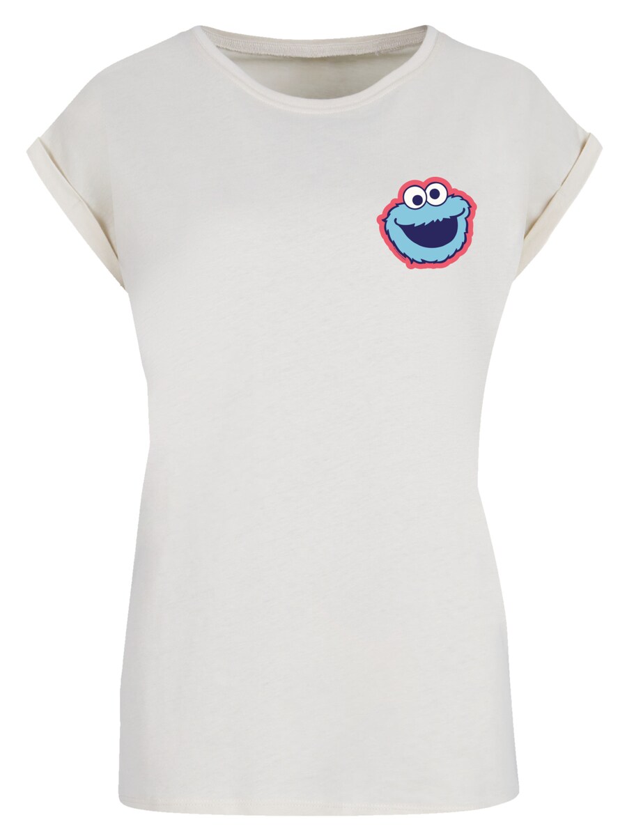 

Рубашка F4NT4STIC Sesame Street Cookie Monster, экрю