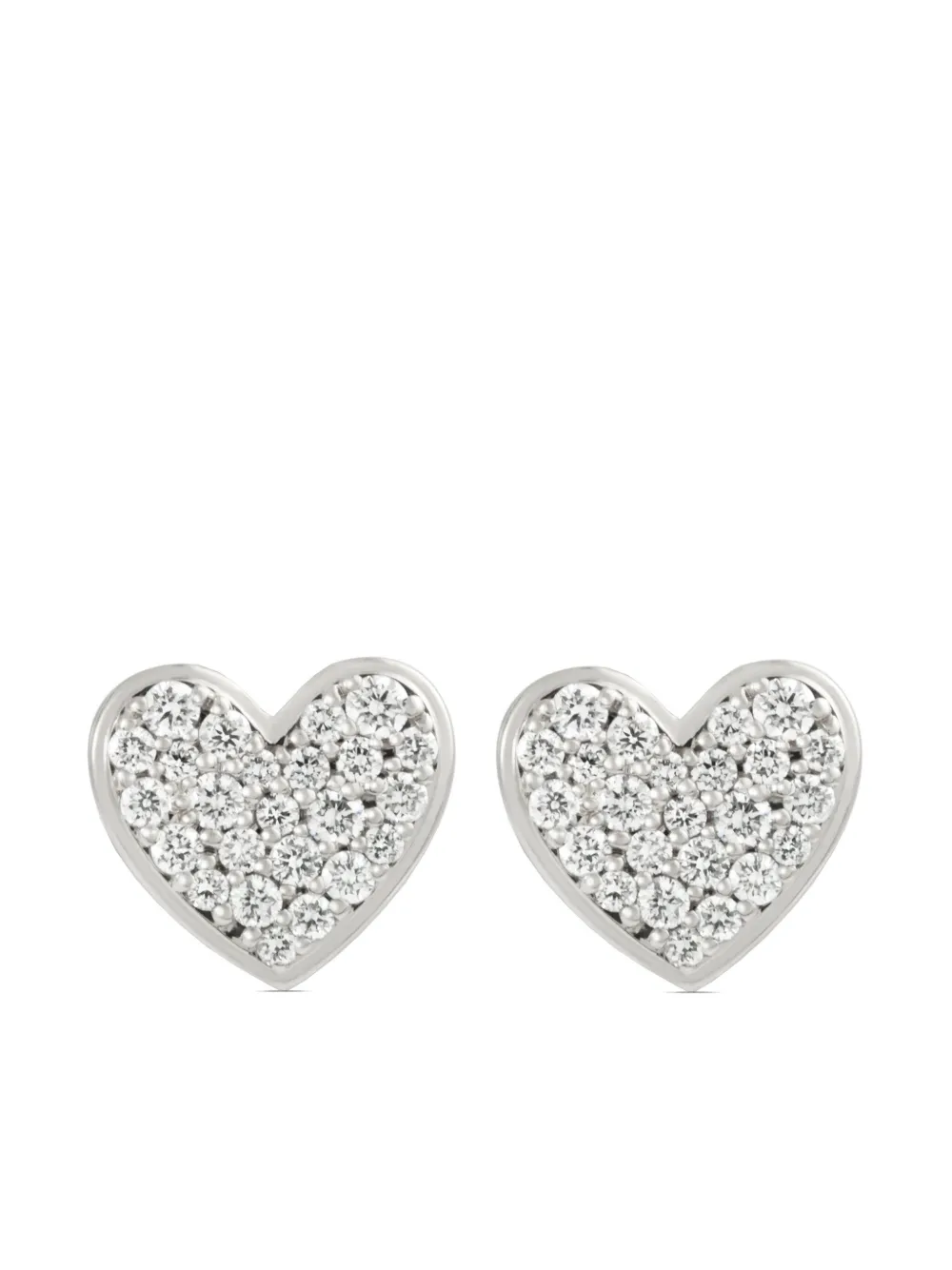 

Серьги Caviar Heart из белого золота с бриллиантами ALINKA, серебяный