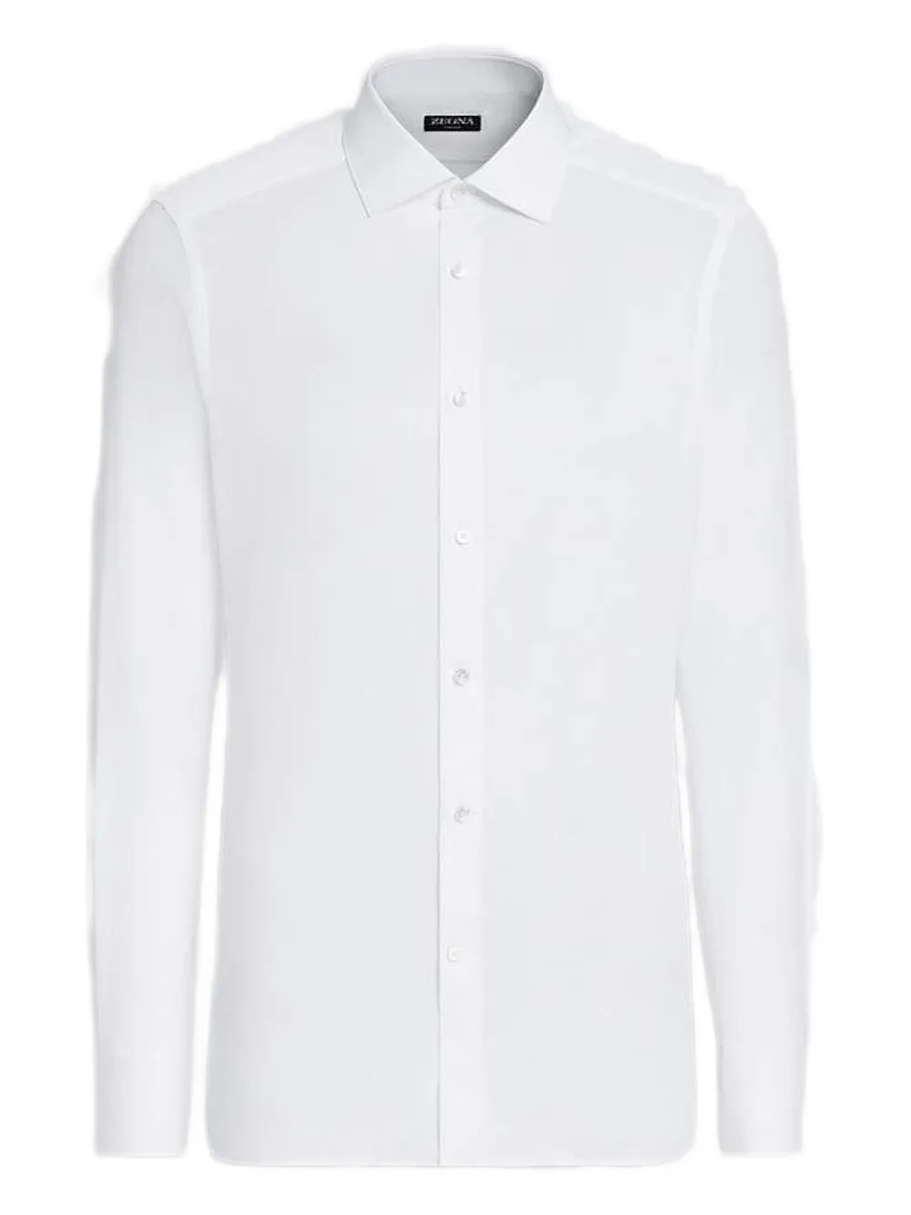 

Хлопковая рубашка Zegna, белый