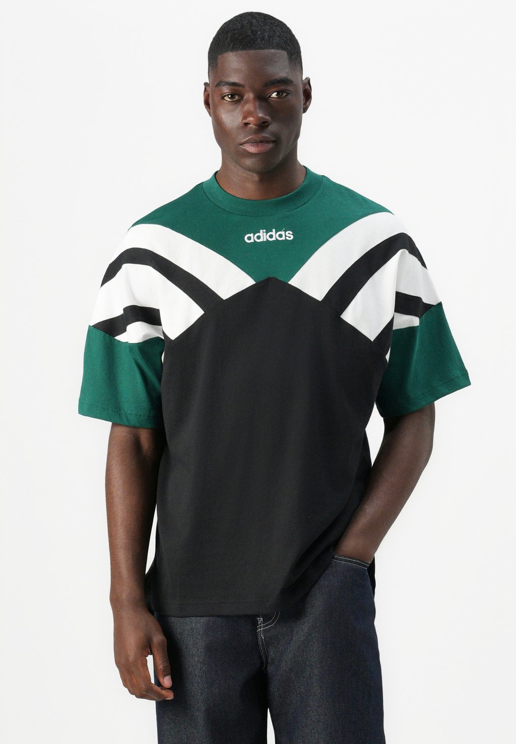 Футболка с принтом CUTLINE TEE UNISEX Adidas Originals, черный — фото 4