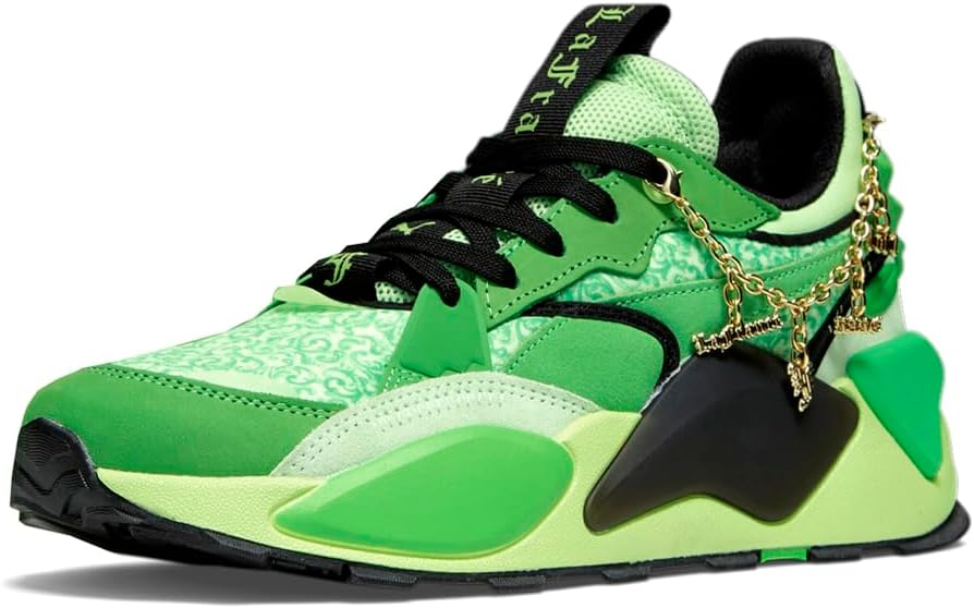Мужские кроссовки PUMA Rs-XL X Lf с шнуровкой повседневные - зеленые — фото 2