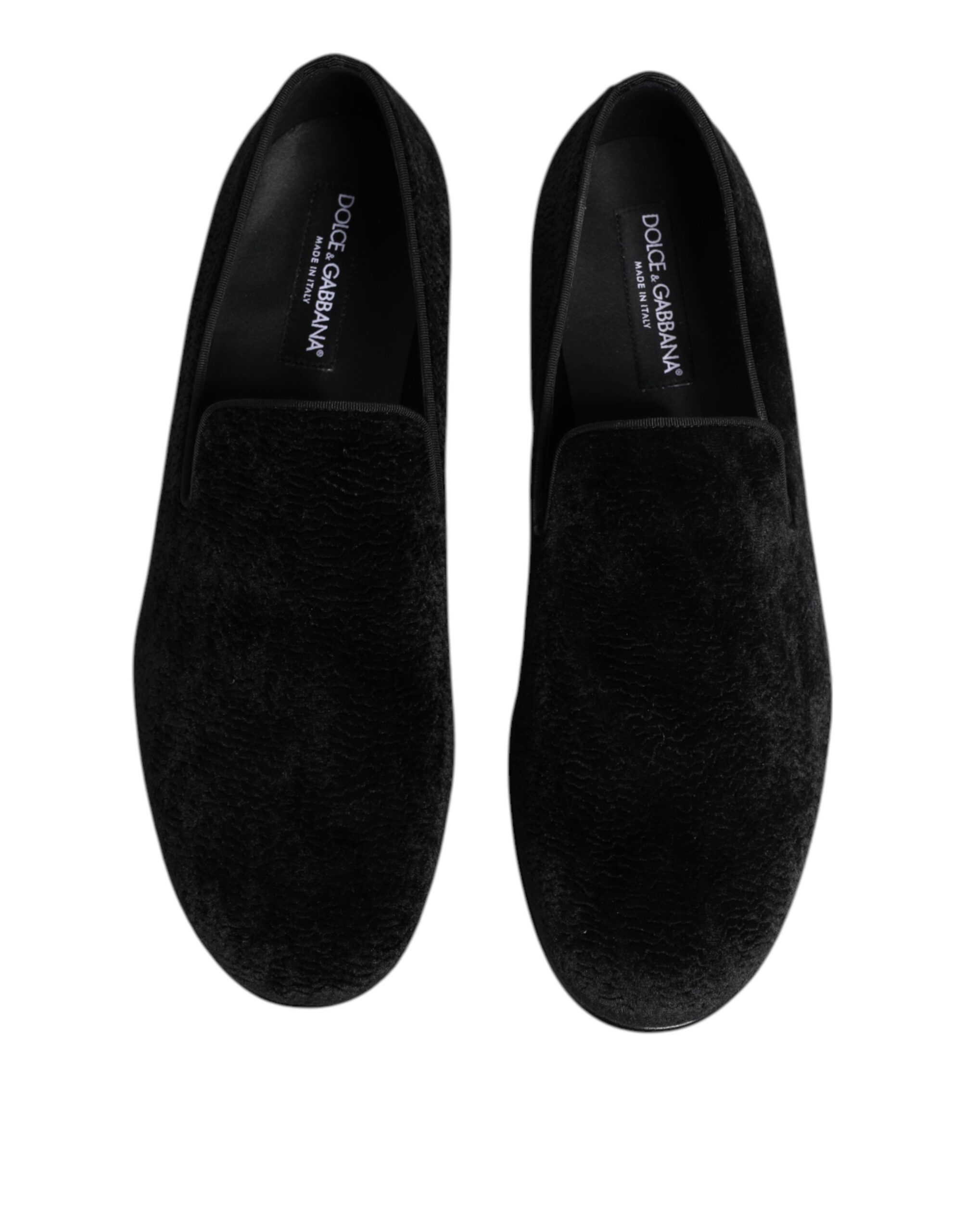 Черные жаккардовые лоферы, деловые мужские туфли Dolce & Gabbana, черный — фото 3