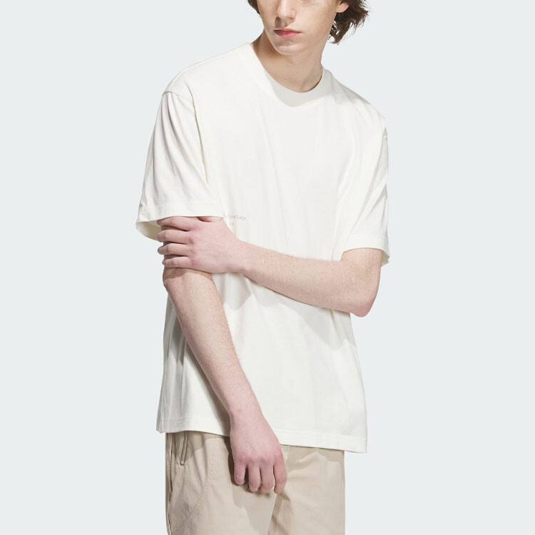 Футболка Lounge унисекс Off White Adidas, цвет Jade White — фото 4