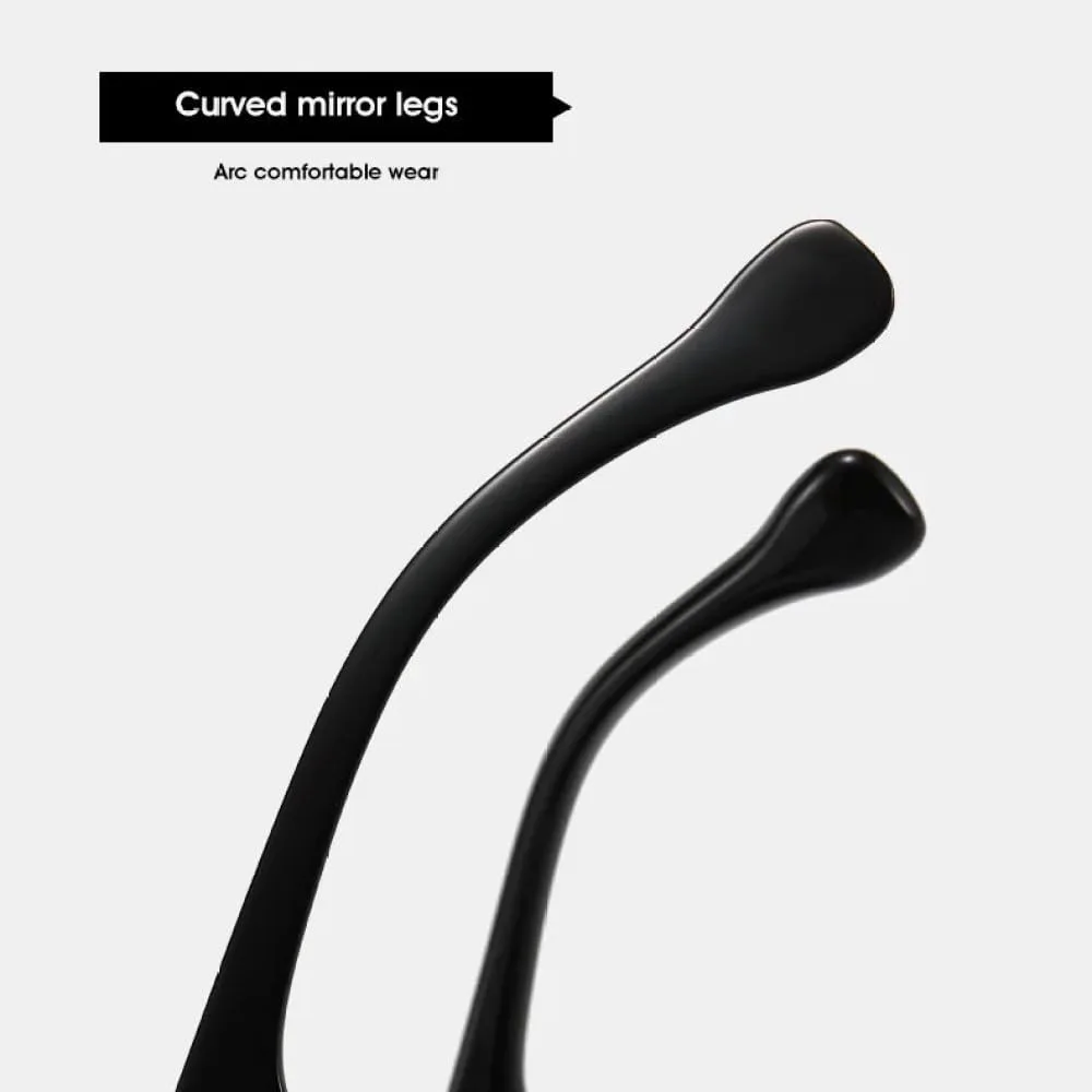 

Винтажные солнцезащитные очки 2027 года с плоской верхней частью, полосатой волнистой оправой, для женщин и мужчин, в стиле хип-хоп, квадратные MTZJH, Clear Gray