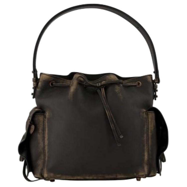 

Acne Studios Женская сумка на одно плечо из телячьей кожи, черная