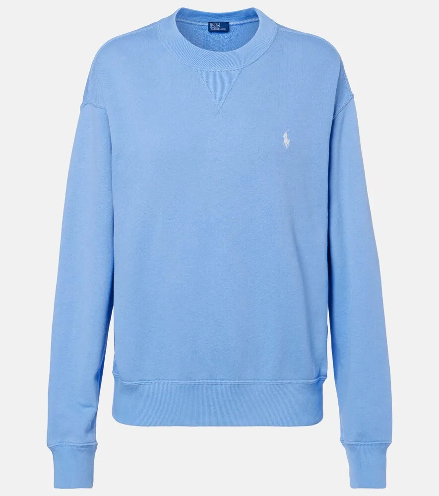 Толстовка из хлопкового флиса Polo Ralph Lauren, синий