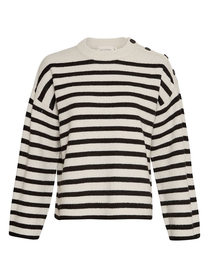 

Пуловер MOSS COPENHAGEN Pullover Carina, цвет Weiß/Schwarz