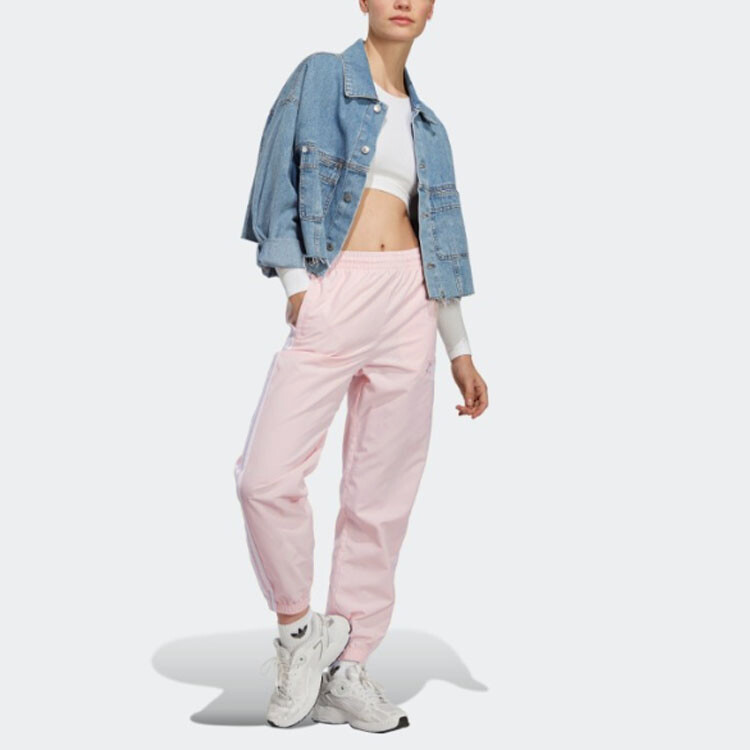 Трикотажные спортивные штаны Cherry Blossom Limited Series женские розовые Adidas Originals — фото 3