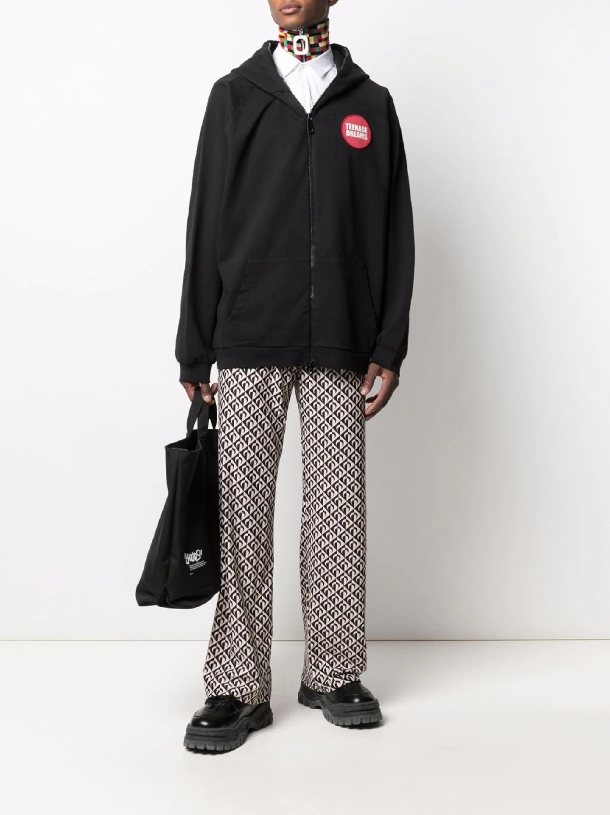 Худи Teenage Dreams на молнии Raf Simons, черный — фото 2