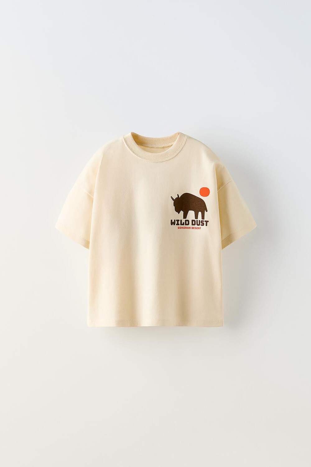 

Футболка с принтом ZARA, экрю