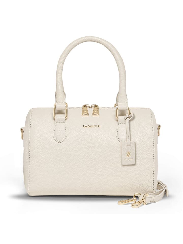 

Сумка Lazarotti Bologna Leather Handtasche Leder 26 cm, цвет cream